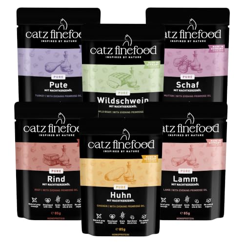 catz finefood Purrrr Katzennassfutter Multipack 12x85 g Monoprotein