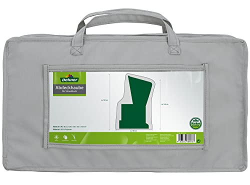 Dehner Abdeckhaube Strandkorb grau 128x140/165 cm