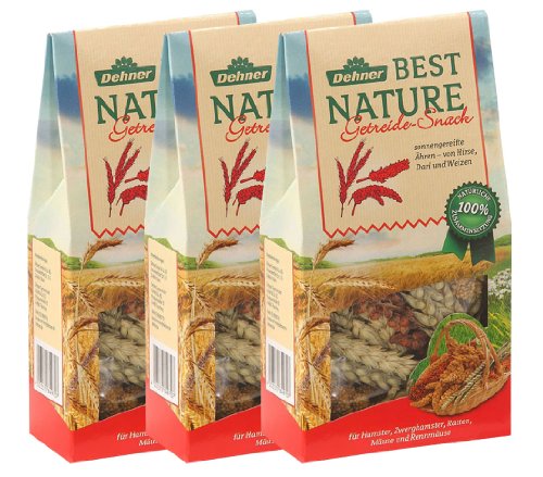 Dehner Best Nature Nagersnack Getreideähren-Mix 3x50 g