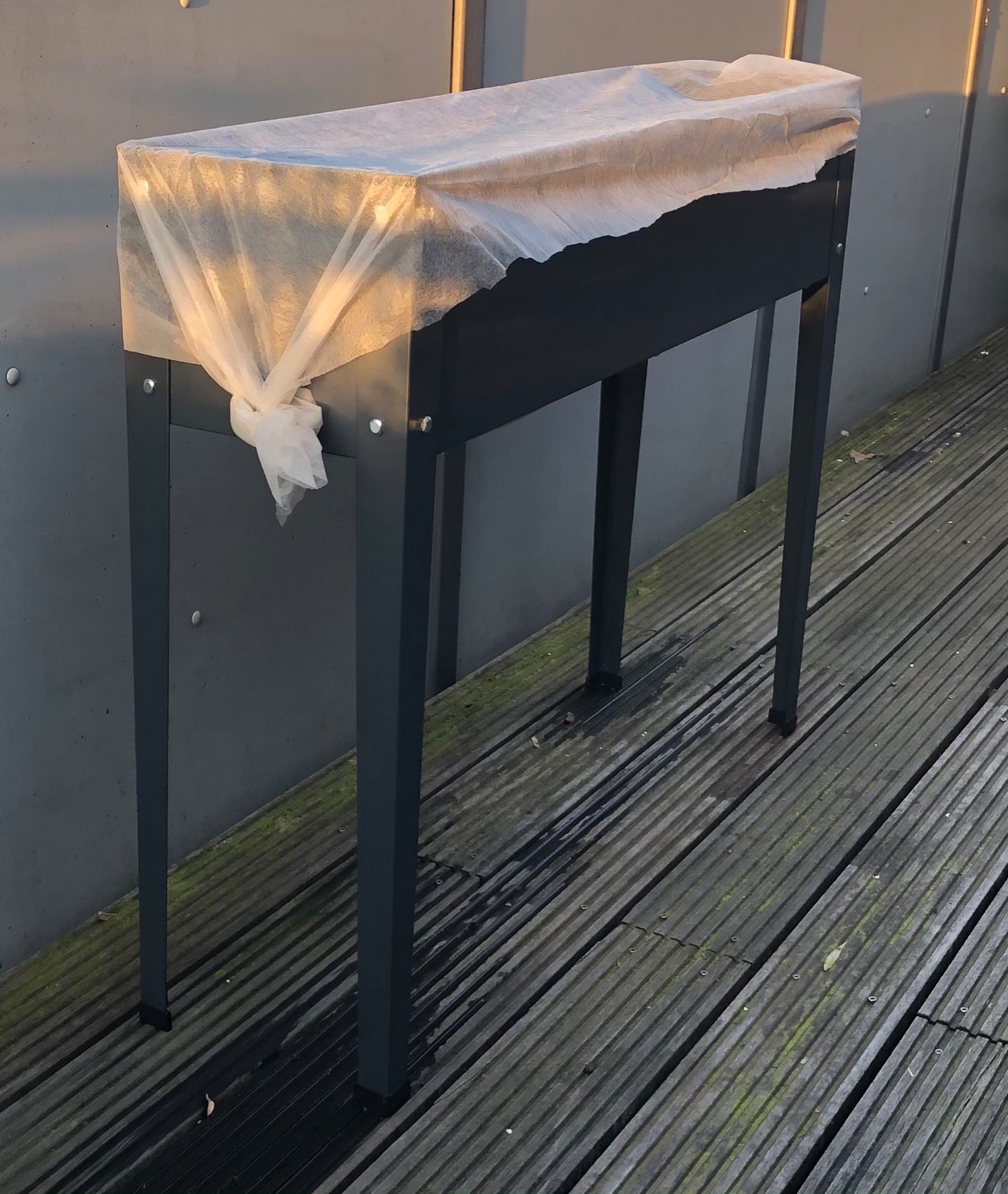 Dehner Premium Lovely Münster Hochbeet Stahl grau 100cm