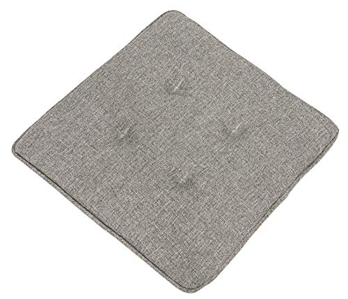 Dehner Premium Lovely Noah Sitzkissen 39x39 grau gesteppt