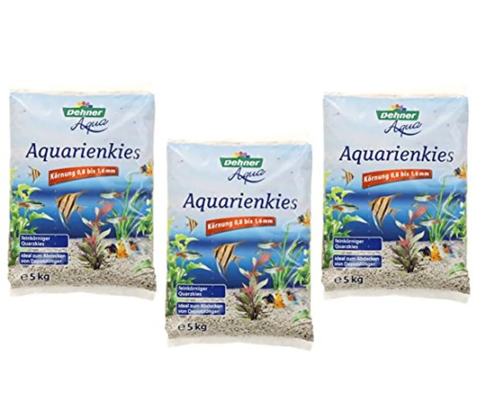 Dehner Aqua Aquariensand weiß 0,8-1,6mm 3x5kg