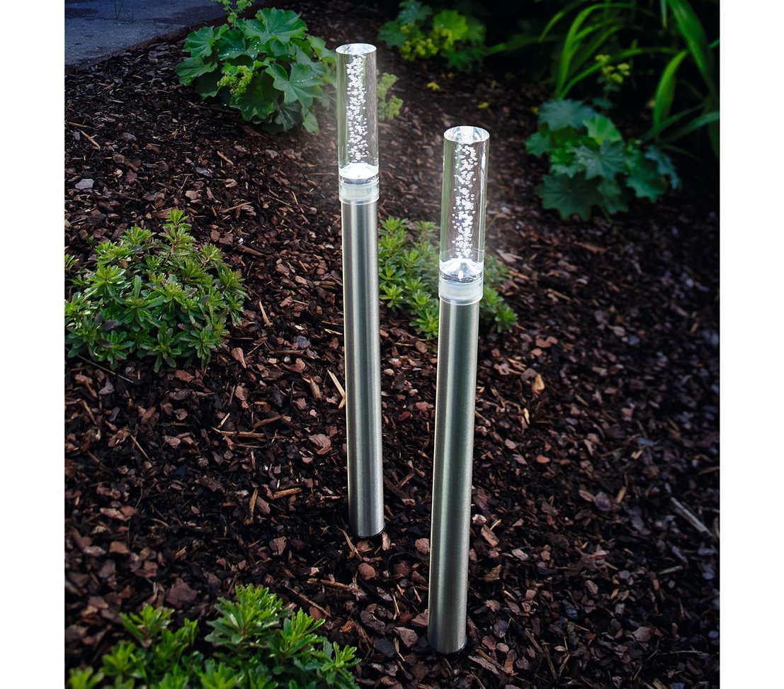 Dehner Living Solarleuchte Twin 2er Set SMD-LED kabellos
