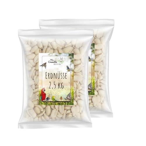 Mr. Crumble Erdnüsse Vogelfutter 2x2,5kg blanchiert energiereich