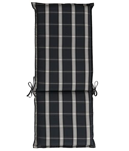 Dehner Lancy Hochlehner Auflage dunkelgrau 120 cm