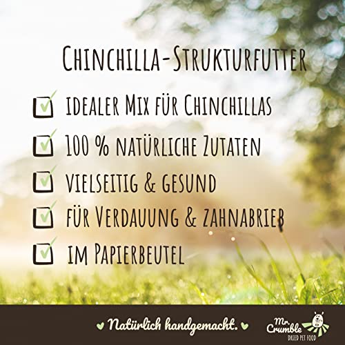 Mr. Crumble Chinchillafutter getreidefrei Blüten 1kg strukturreich