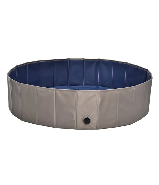 Dehner Lieblinge Water Fun Hundepool 120 cm grau-blau faltbar