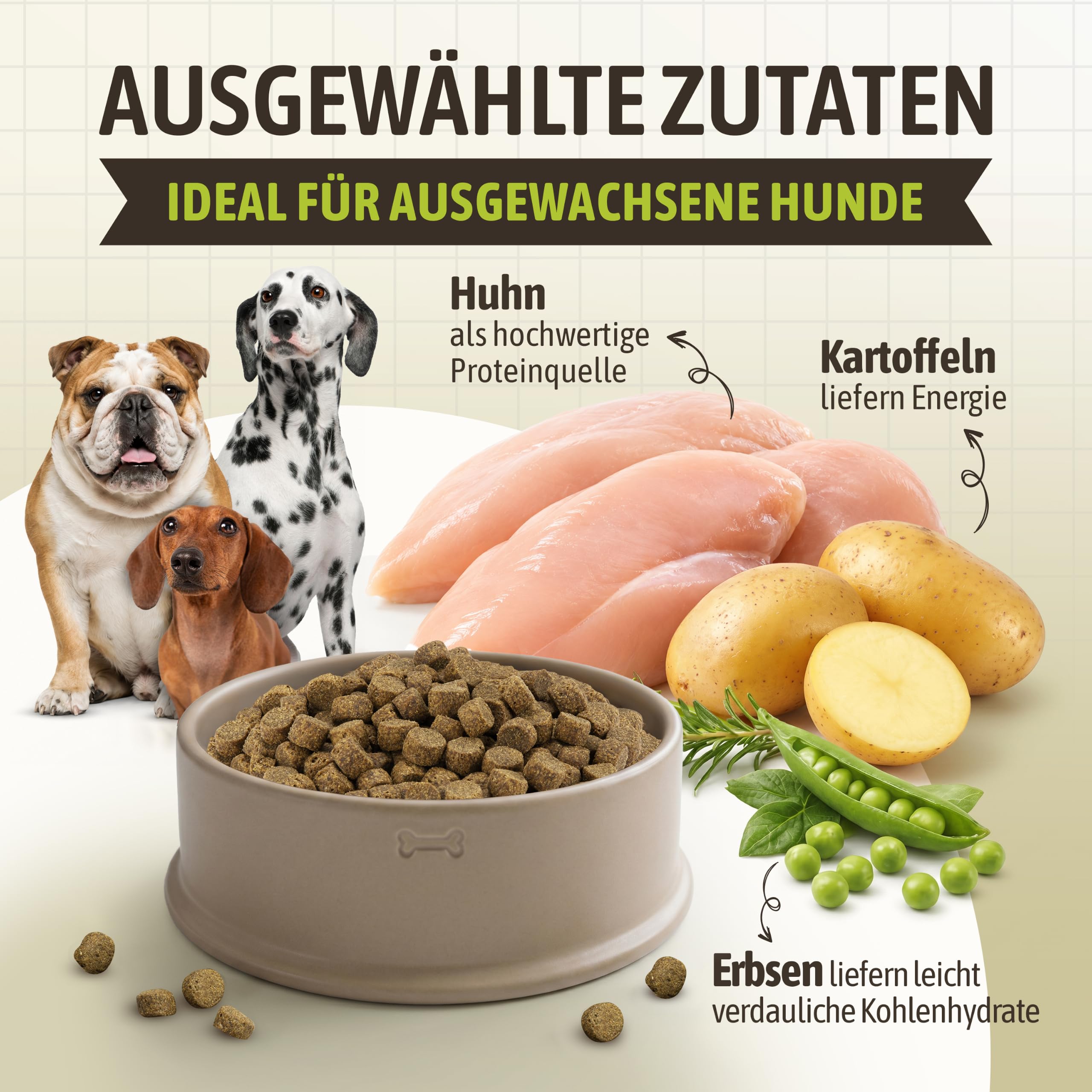 Mr. Crumble Huhn Adult Trockenfutter 15kg getreidefrei