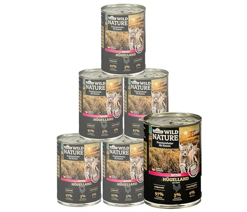 Dehner Wild Nature Hügelland Kitten Nassfutter 6x400g Huhn